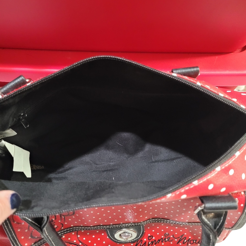 Disney Parks Red with White Polka Dots Minnie Mouse Purse - Picture 2 of 7